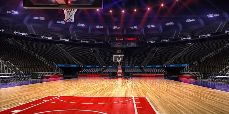 Terrain de Basket wallpaper mural
