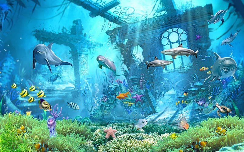 Image d’Aquarium wallpaper mural