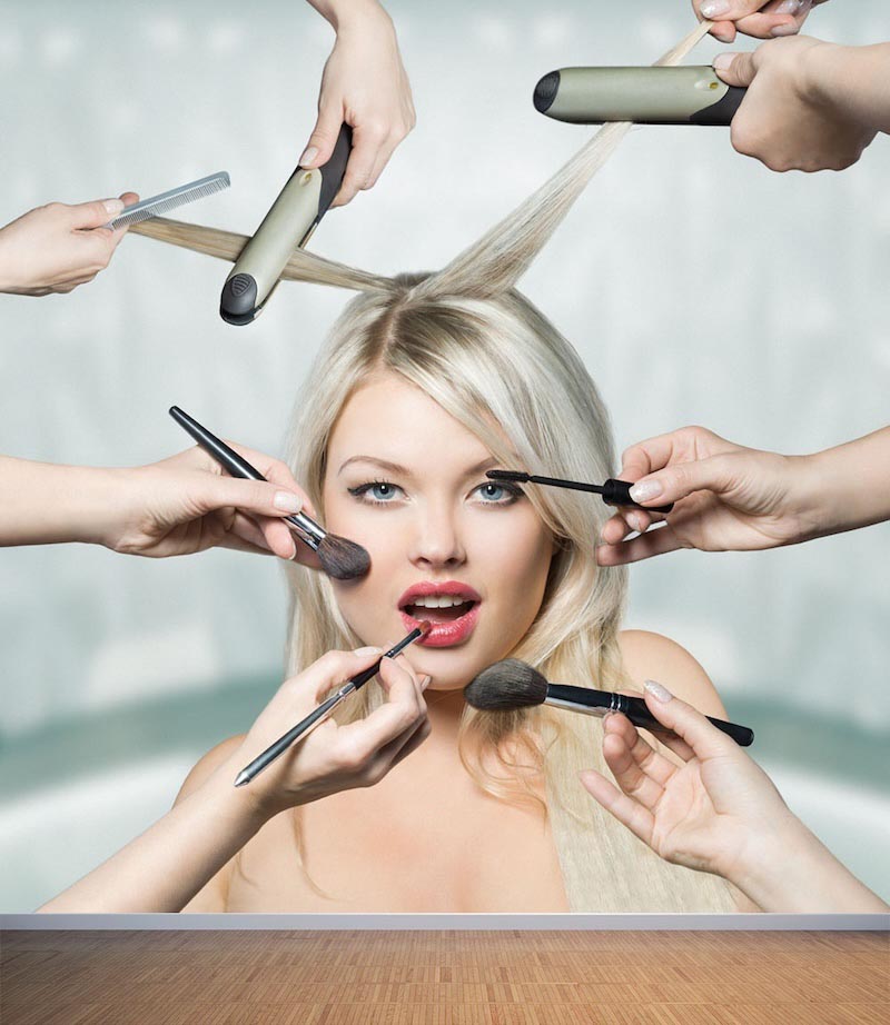 Soin Du Visage - Papier Peint 3D Pour Mur Appliqué