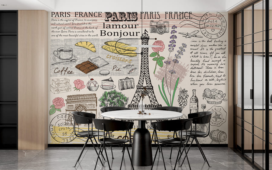 Papier Peint Journal Paris - 2