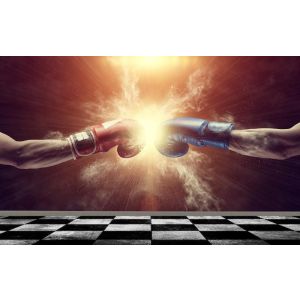 Rumble sur le ring de boxe