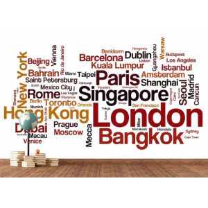 Typographie des Villes du Monde