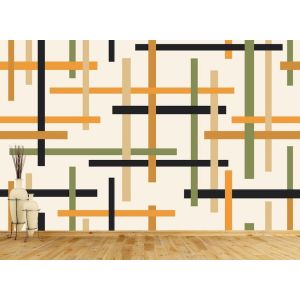 Grille géométrique en hachures croisées