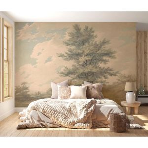 Paysage avec Pin Vintage