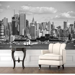 Vue de Ville en Noir et Blanc