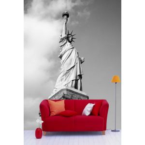 Statue de la Liberté en Noir et Blanc