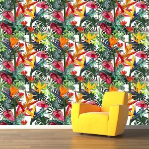 Motif Floral Tropical