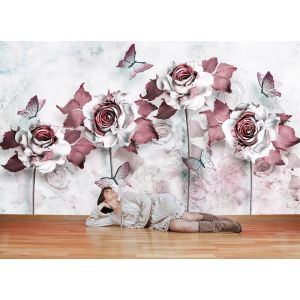 Rose avec Tons Roses