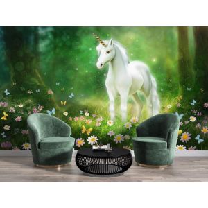 Licorne dans la Forêt Magique