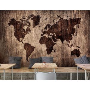 Carte du Monde Fichier Bois