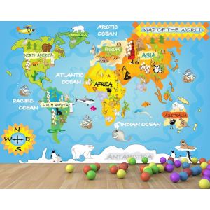 Carte du Monde pour Enfants