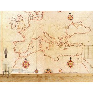 Carte de Piri Reis du 16e Siècle en Europe
