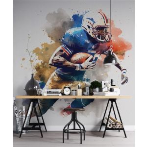 Dessin d’Art Joueur Football Américain