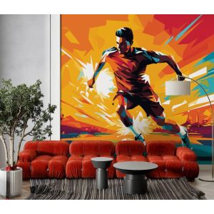 Illustration d’Art Joueur de Football