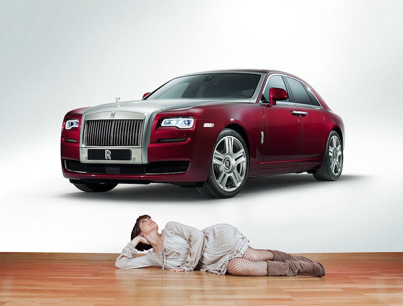 Design Automobile Britannique - Papier Peint 3D Pour Mur Appliqué