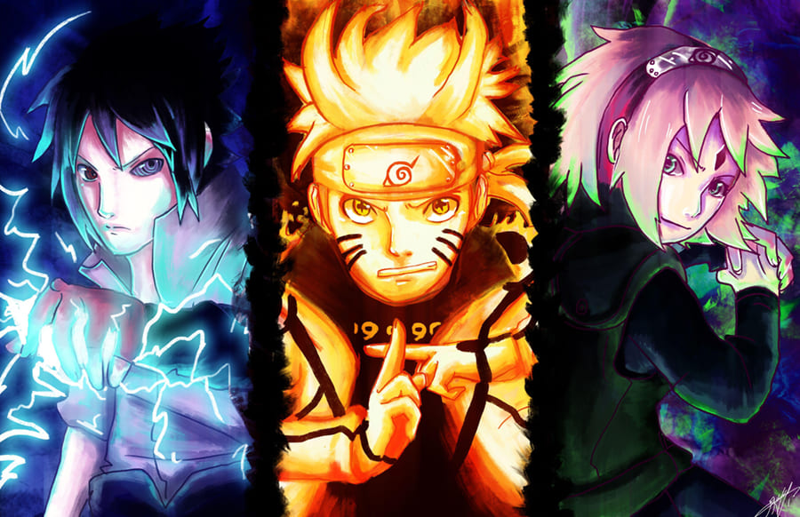 Papier Peint Naruto Équipe 7