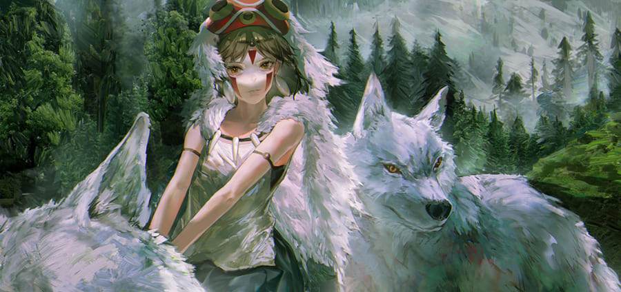 Papier Peint Princess Mononoke
