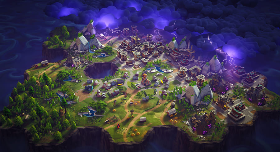 Papier Peint Carte Fortnite