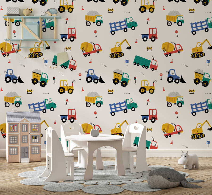 Papier Peint Tracteur Peinture - 2
