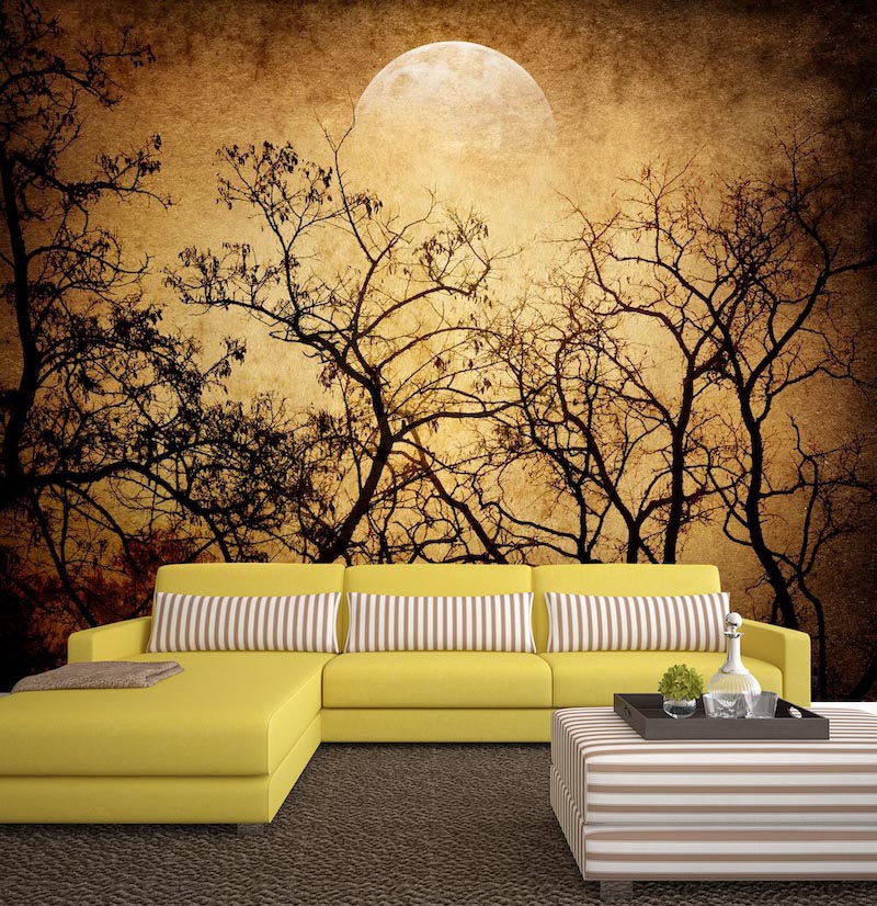 Il Fait Sombre - Papier Peint Mural Appliqué