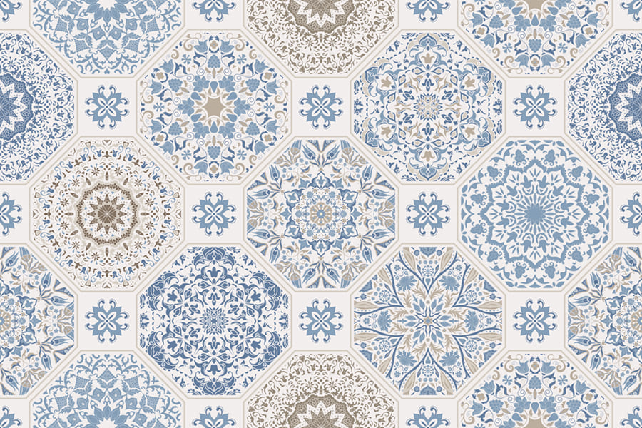 Papier Peint Mandala Mosaïque