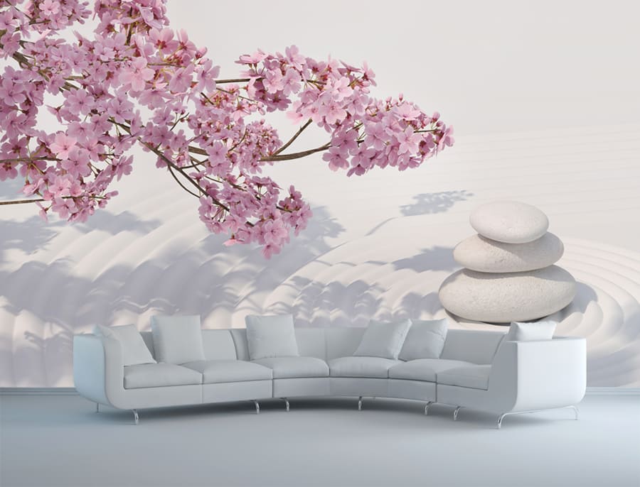 Papier Peint Zen Fleur de Cerisier - 2