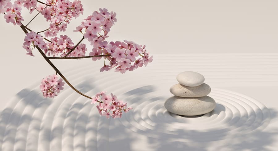 Papier Peint Jardin Zen Japonais