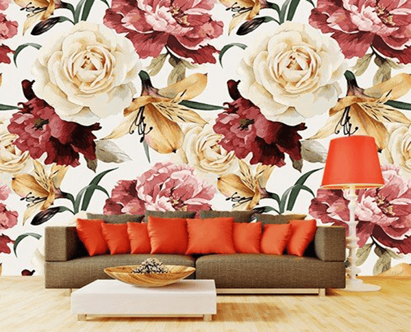 Informations sur le Papier Peint Floral - 1