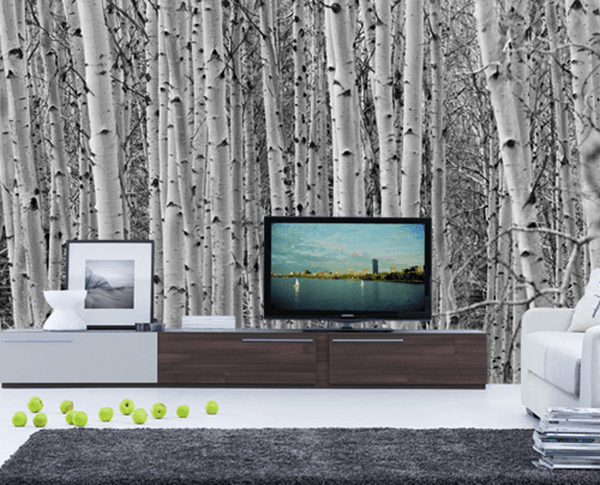 Papier peint derrière une TV LCD ou Plasma - 1