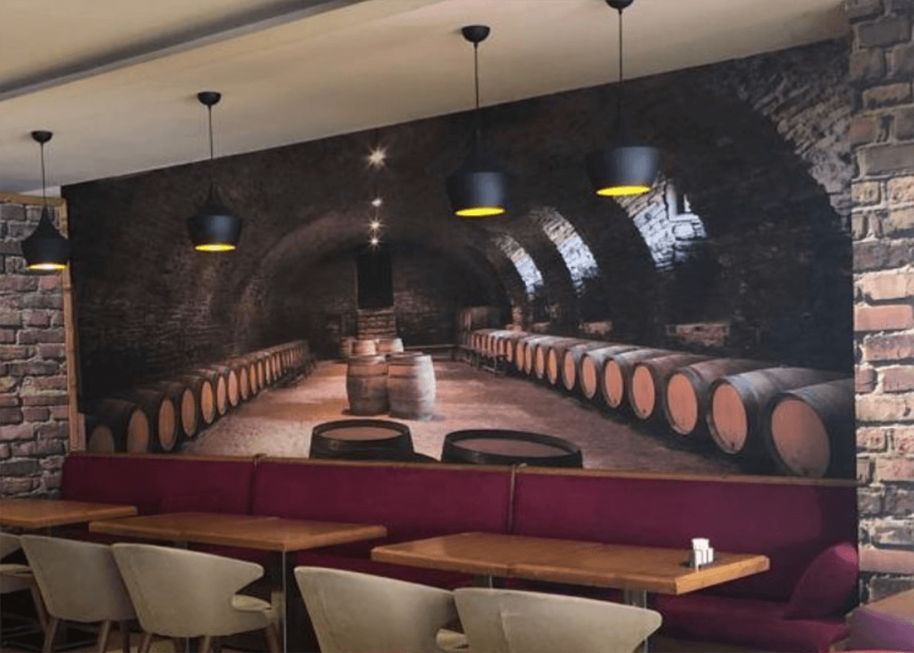 Papier peint pour bars et restaurants